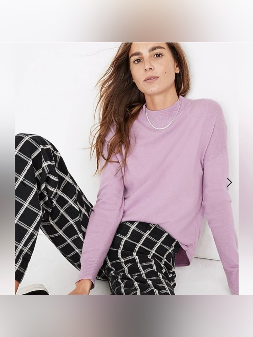 Madewell Ashbury Mock Neck Sweater Merino Wool and Alpaca Blend
